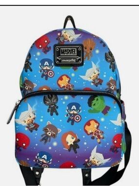 Disney Loungefly Mini Backpack - Marvel - Chibi Thor, Iron Man and more NWOT